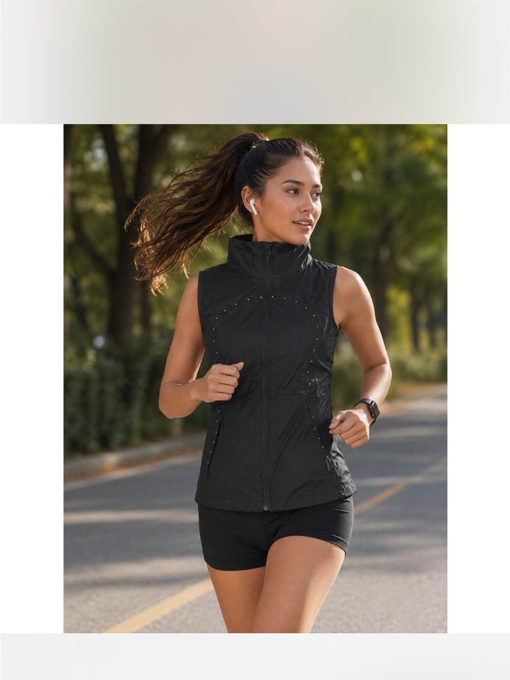 Lululemon Run For Cold Vest Black SZ 4